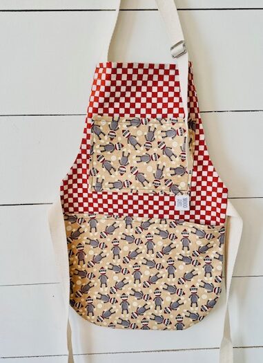 Kids Apron - Red Checkered