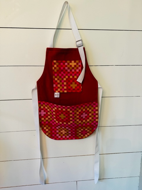 Kids Apron - colored checkers