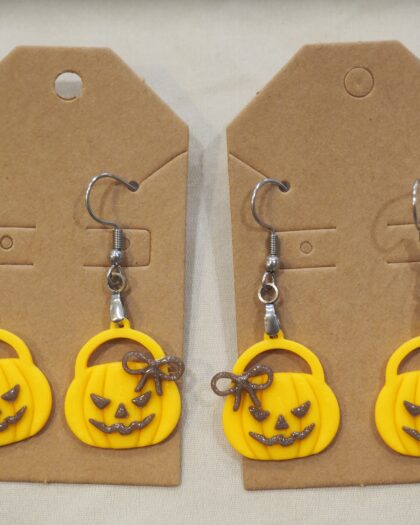 Earring Brown Small Pumpkin