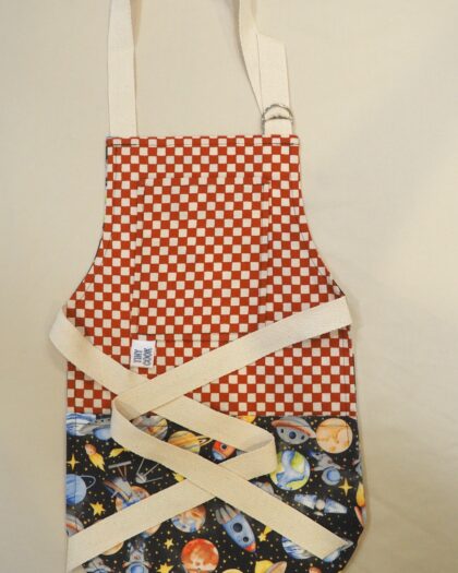 Kids Apron-  Space Checks